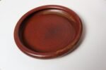 Vintage Red, Ochre and Slate Studio Ceramic Planter with Plate by Deanna Nichols - Image 11
