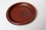 Vintage Red, Ochre and Slate Studio Ceramic Planter with Plate by Deanna Nichols - Image 11