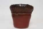 Vintage Red, Ochre and Slate Studio Ceramic Planter with Plate by Deanna Nichols - Image 7