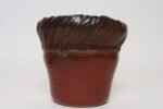 Vintage Red, Ochre and Slate Studio Ceramic Planter with Plate by Deanna Nichols - Image 7