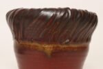 Vintage Red, Ochre and Slate Studio Ceramic Planter with Plate by Deanna Nichols - Image 12
