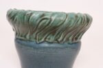 Vintage Green and Blue Incised Ceramic Planter with Saucer by Deanna Nichols - Image 21