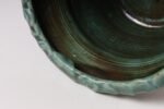 Vintage Green and Blue Incised Ceramic Planter with Saucer by Deanna Nichols - Image 18