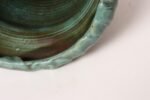 Vintage Green and Blue Incised Ceramic Planter with Saucer by Deanna Nichols - Image 17