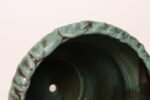 Vintage Green and Blue Incised Ceramic Planter with Saucer by Deanna Nichols - Image 16