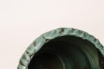 Vintage Green and Blue Incised Ceramic Planter with Saucer by Deanna Nichols - Image 15