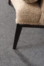 Deco Mahogany and Bouclé Wingback Chair by Edward Wormley for Dunbar Model 103B - Image 27