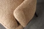 Deco Mahogany and Bouclé Wingback Chair by Edward Wormley for Dunbar Model 103B - Image 23