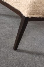 Deco Mahogany and Bouclé Wingback Chair by Edward Wormley for Dunbar Model 103B - Image 25