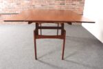 Danish Modern "Elevator" Metamorphic Coffee Table / Dining Table with Two Leaves - Image 6