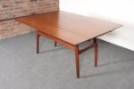 Danish Modern "Elevator" Metamorphic Coffee Table / Dining Table with Two Leaves - Image 3