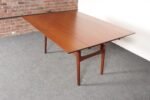 Danish Modern "Elevator" Metamorphic Coffee Table / Dining Table with Two Leaves - Image 15