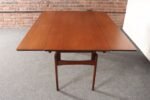 Danish Modern "Elevator" Metamorphic Coffee Table / Dining Table with Two Leaves - Image 4