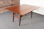 Danish Modern "Elevator" Metamorphic Coffee Table / Dining Table with Two Leaves - Image 2