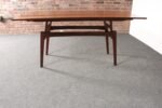 Danish Modern "Elevator" Metamorphic Coffee Table / Dining Table with Two Leaves - Image 9
