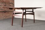 Danish Modern "Elevator" Metamorphic Coffee Table / Dining Table with Two Leaves - Image 12