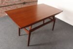 Danish Modern "Elevator" Metamorphic Coffee Table / Dining Table with Two Leaves - Image 25