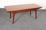 Danish Modern "Elevator" Metamorphic Coffee Table / Dining Table with Two Leaves - Image 29