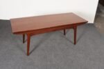 Danish Modern "Elevator" Metamorphic Coffee Table / Dining Table with Two Leaves - Image 37