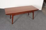 Danish Modern "Elevator" Metamorphic Coffee Table / Dining Table with Two Leaves - Image 37