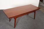 Danish Modern "Elevator" Metamorphic Coffee Table / Dining Table with Two Leaves - Image 38