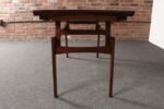 Danish Modern "Elevator" Metamorphic Coffee Table / Dining Table with Two Leaves - Image 31