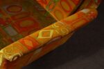 Scandinavian Folke Ohlsson Teak Settee in Jack Lenor Larsen "Caravan" Velvet - Image 49