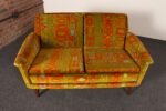 Scandinavian Folke Ohlsson Teak Settee in Jack Lenor Larsen "Caravan" Velvet - Image 39