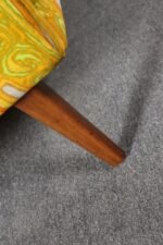 Scandinavian Folke Ohlsson Teak Settee in Jack Lenor Larsen "Caravan" Velvet - Image 51