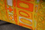 Scandinavian Folke Ohlsson Teak Settee in Jack Lenor Larsen "Caravan" Velvet - Image 28