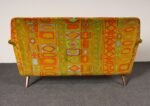 Scandinavian Folke Ohlsson Teak Settee in Jack Lenor Larsen "Caravan" Velvet - Image 26
