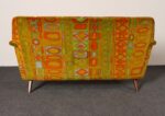 Scandinavian Folke Ohlsson Teak Settee in Jack Lenor Larsen "Caravan" Velvet - Image 25
