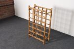 Vintage Bamboo and Rattan 24 Bottle Tabletop of Floor Wine Rack / Stand - Image 2