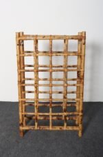 Vintage Bamboo and Rattan 24 Bottle Tabletop of Floor Wine Rack / Stand - Image 5