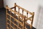 Vintage Bamboo and Rattan 24 Bottle Tabletop of Floor Wine Rack / Stand - Image 14