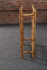 Vintage Bamboo and Rattan 24 Bottle Tabletop of Floor Wine Rack / Stand - Image 16