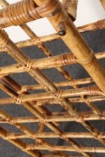 Vintage Bamboo and Rattan 24 Bottle Tabletop of Floor Wine Rack / Stand - Image 17