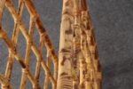 Vintage Bamboo and Rattan 24 Bottle Tabletop of Floor Wine Rack / Stand - Image 23