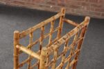 Vintage Bamboo and Rattan 24 Bottle Tabletop of Floor Wine Rack / Stand - Image 24