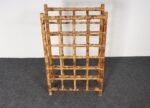 Vintage Bamboo and Rattan 24 Bottle Tabletop of Floor Wine Rack / Stand - Image 9