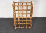 Vintage Bamboo and Rattan 24 Bottle Tabletop of Floor Wine Rack / Stand - Image 9