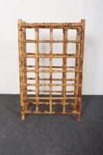 Vintage Bamboo and Rattan 24 Bottle Tabletop of Floor Wine Rack / Stand - Image 10