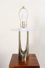 Mid-Century American Modern Chrome Hairpin / Wishbone Table Lamp by Laurel - Image 9