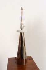 Mid-Century American Modern Chrome Hairpin / Wishbone Table Lamp by Laurel - Image 7