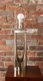 Mid-Century American Modern Chrome Hairpin / Wishbone Table Lamp by Laurel - Image 10