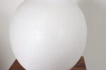Vintage White Stippled Ceramic Orb Table Lamp by Lee Rosen for Design Technics - Image 15