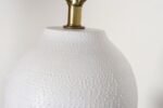 Vintage White Stippled Ceramic Orb Table Lamp by Lee Rosen for Design Technics - Image 17
