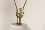 Vintage White Stippled Ceramic Orb Table Lamp by Lee Rosen for Design Technics - Image 16