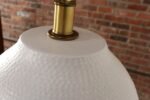 Vintage White Stippled Ceramic Orb Table Lamp by Lee Rosen for Design Technics - Image 18