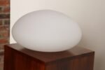 Vintage Mushroom Table Lamp with Frosted Glass Shade and Walnut Base by Laurel - Image 12